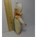 girl Muff (handwarmer) Antique Christmas Spun-Cotton Ornament Made in USSR 1940