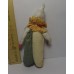 girl Muff (handwarmer) Antique Christmas Spun-Cotton Ornament Made in USSR 1940