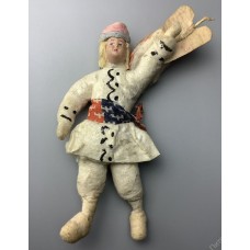 girl Muff (handwarmer) Antique Christmas Spun-Cotton Ornament Made in USSR 1940 girl Muff (handwarmer) Antique Christmas Spun-Cotton Ornament Made in USSR 1940