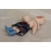 girl Muff (handwarmer) Antique Christmas Spun-Cotton Ornament Made in USSR 1940