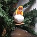 Girl Antique Christmas Spun-Cotton Ornament Made in USSR 1940