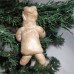 girl Muff (handwarmer) Antique Christmas Spun-Cotton Ornament Made in USSR 1940