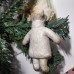 Girl Antique Christmas Spun-Cotton Ornament Made in USSR 1940 Girl Antique Christmas Spun-Cotton Ornament Made in USSR 1940