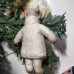 Girl Antique Christmas Spun-Cotton Ornament Made in USSR 1940 Girl Antique Christmas Spun-Cotton Ornament Made in USSR 1940