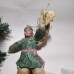 girl Muff (handwarmer) Antique Christmas Spun-Cotton Ornament Made in USSR 1940 girl Muff (handwarmer) Antique Christmas Spun-Cotton Ornament Made in USSR 1940