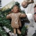 Girl Antique Christmas Spun-Cotton Ornament Made in USSR 1940