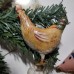 Hen Antique Russian Christmas Spun-Cotton Ornament 1960