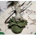 Bunny Rabbit in Cabbage Russian Antique Spun-Cotton Christmas ornament 1950s