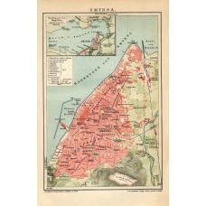 1901 ALGERIA and TUNISIA Antique Map dated