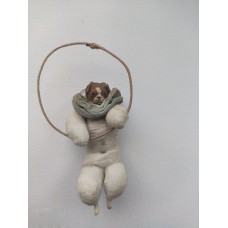 Antique Christmas Spun-Cotton Ornament Made in USSR 1940