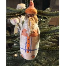 Father Frost Rare Antique Russian Christmas Spun-Cotton Ornament Made in USSR 19