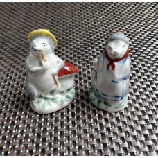 Boy with Watermelons Rare USSR Porcelain 1950s