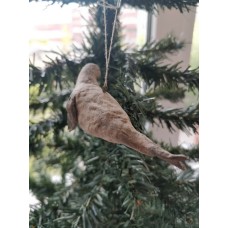 Cute Seals Couple Russian Christmas Spun-Cotton Ornament