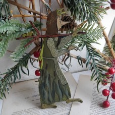 Kikimora Unique Christmas ornament Gothic Witchcraft Slavic Folklore Forest Spir