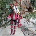 Scary Krampus with Misbehave Children • Rare  • Unique • Spun-Cotton  • Christmas Ornament