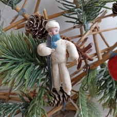 Boy-cook Antique Spun-Cotton Ornament