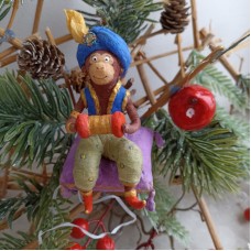 Scary Krampus Horror Christmas Ornament Rare Unique Vintage Style Christmas Spun