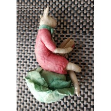 Clown Antique Christmas Spun-Cotton Ornament Made in USSR 1940s Clown Antique Christmas Spun-Cotton Ornament Made in USSR 1940s