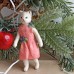 Fashion Cat Rare Antique Style Christmas Spun-Cotton Ornament.