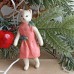 Fashion Cat Rare Antique Style Christmas Spun-Cotton Ornament.