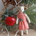 Fashion Cat Rare Antique Style Christmas Spun-Cotton Ornament.