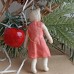 Fashion Cat Rare Antique Style Christmas Spun-Cotton Ornament.