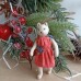 Fashion Cat Rare Antique Style Christmas Spun-Cotton Ornament