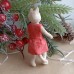 Fashion Cat Rare Antique Style Christmas Spun-Cotton Ornament