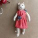 Fashion Cat Rare Antique Style Christmas Spun-Cotton Ornament