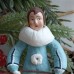 Acrobat Rope Walker Russian Christmas Spun-Cotton Ornament