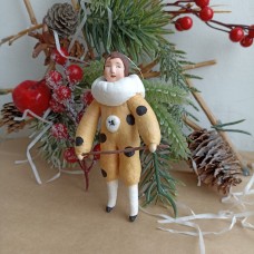 Acrobat | Rope Walker | Antique style | Unique Christmas Spun-Cotton Ornament