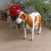 Cow | White-red Cow | Antique style | Unique Christmas Spun-Cotton Ornament