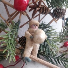 Colombina Russian Christmas Spun-Cotton Ornament Colombina Russian Christmas Spun-Cotton Ornament
