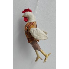 Cocky Rooster Vintage Style Christmas Spun-Cotton Ornaments Cocky Rooster Vintage Style Christmas Spun-Cotton Ornaments