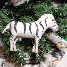 Unique Russian Christmas Spun-Cotton Ornament
