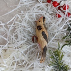 Mister Moon Man Unique Russian Christmas Spun-Cotton Ornament