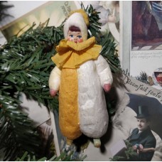 Mister Moon Man Unique Russian Christmas Spun-Cotton Ornament
