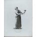 Russian Lomonosov Cobalt Cup and Saucer Singing Garden