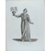 Russian Lomonosov Cobalt Cup and Saucer Singing Garden