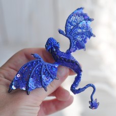 Beautiful Dark Lying Poodle Lomonosov porcelain