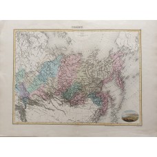 Original antique map RUSSIA, SIBERIA, TOBOLSK, Migeon 1891
