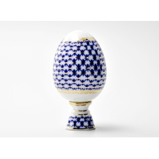 Gold Cobalt Net Easter Egg Lomonosov porcelain