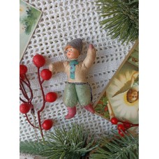 Boy  Russian Spun-Cotton Christmas ornament