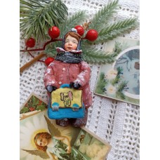 Kid with school bag Vintage USSR style Christmas Spun-Cotton ornamentKid with school bag Vintage USSR style Christmas Spun-Cotton ornament
Ended
US $75.00