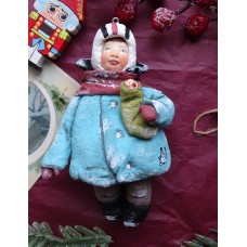 Silver Vintage Russian Christmas Ornament