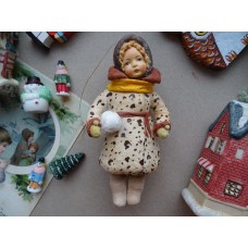 Girl • Antique style • Spun-Cotton • Christmas ornament