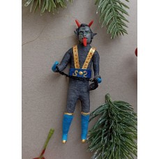 Scary Krampus Antique Style Rare Unique Christmas Ornament