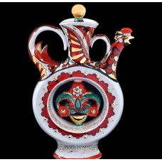 Singing Decanter Kumanets With Whistler Rooster Russian Lomonosov Porcelain
