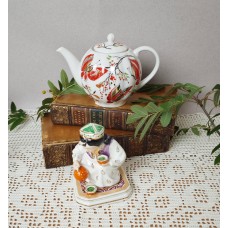 Cobalt Gold Teapot Night Russian Lomonosov porcelain.