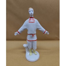 USSR 1950s Russian Man Porcelain Figurine